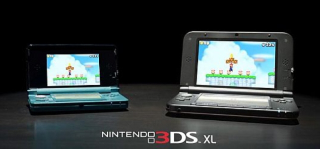3DS XL System Screensize Comparison to Original 3DS