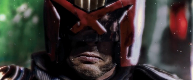 Judge Dredd's new helmet 2012 Screenshot