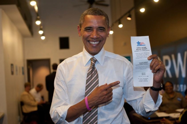 President Obama Votes Early. 1st Sitting President To Cast Early Vote Ballot