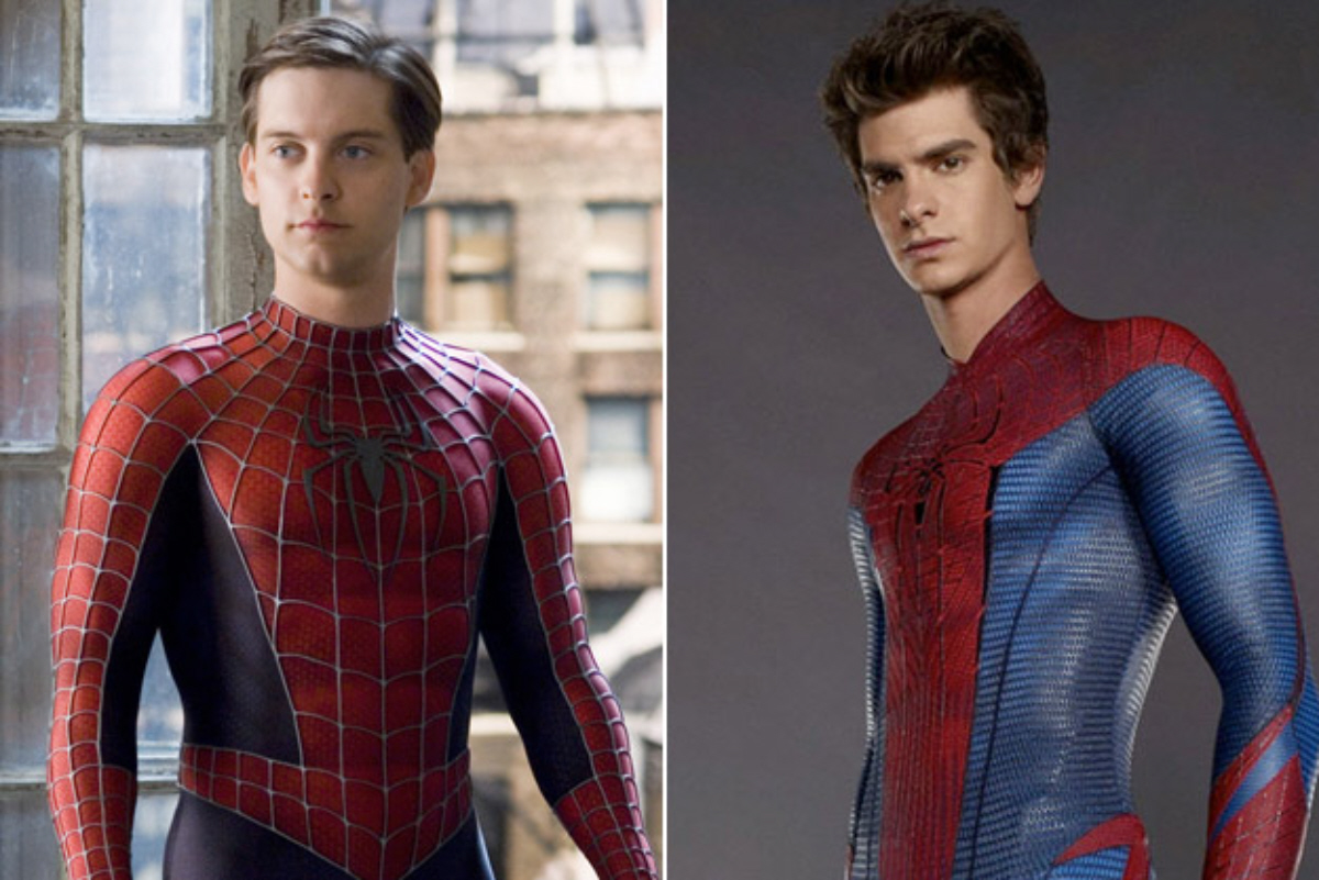 Tobey McGuire vs Andrew Garfield Spider-Man Without Mask Comparison.