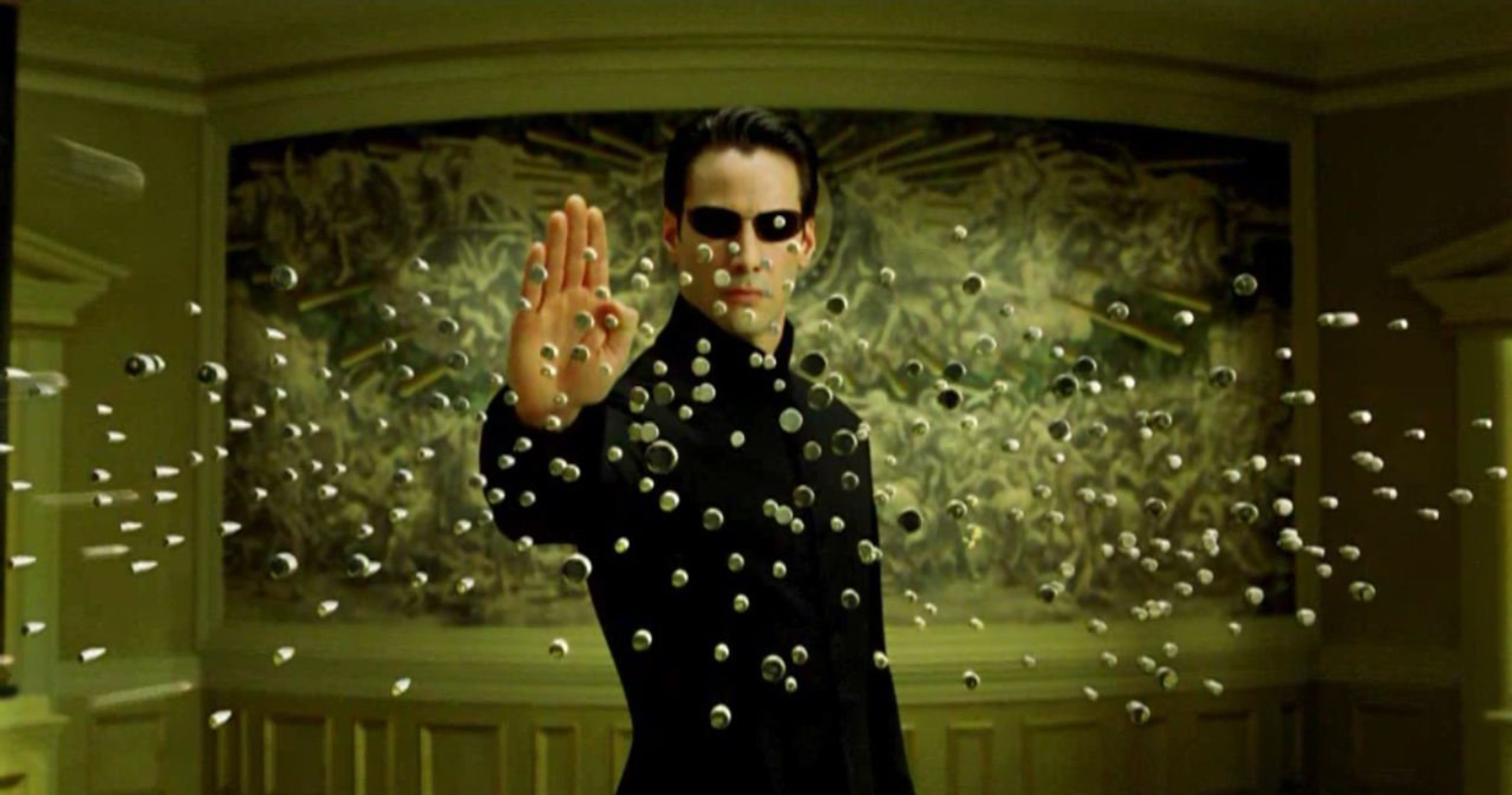 Image result for neo matrix stopping bullets