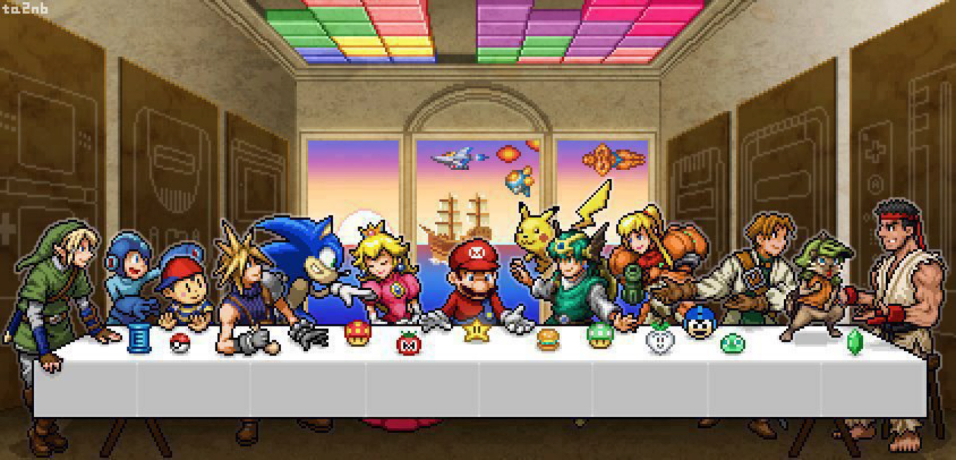 the-great-supper-game-mascots-nintendo-mario-sonic-capcom.jpg