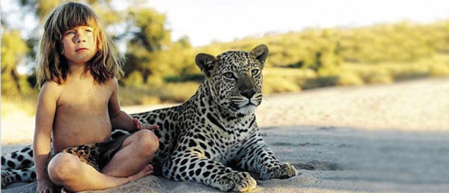 Tippi Africa Sitting With Cheetah